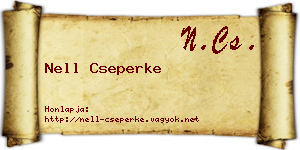 Nell Cseperke névjegykártya